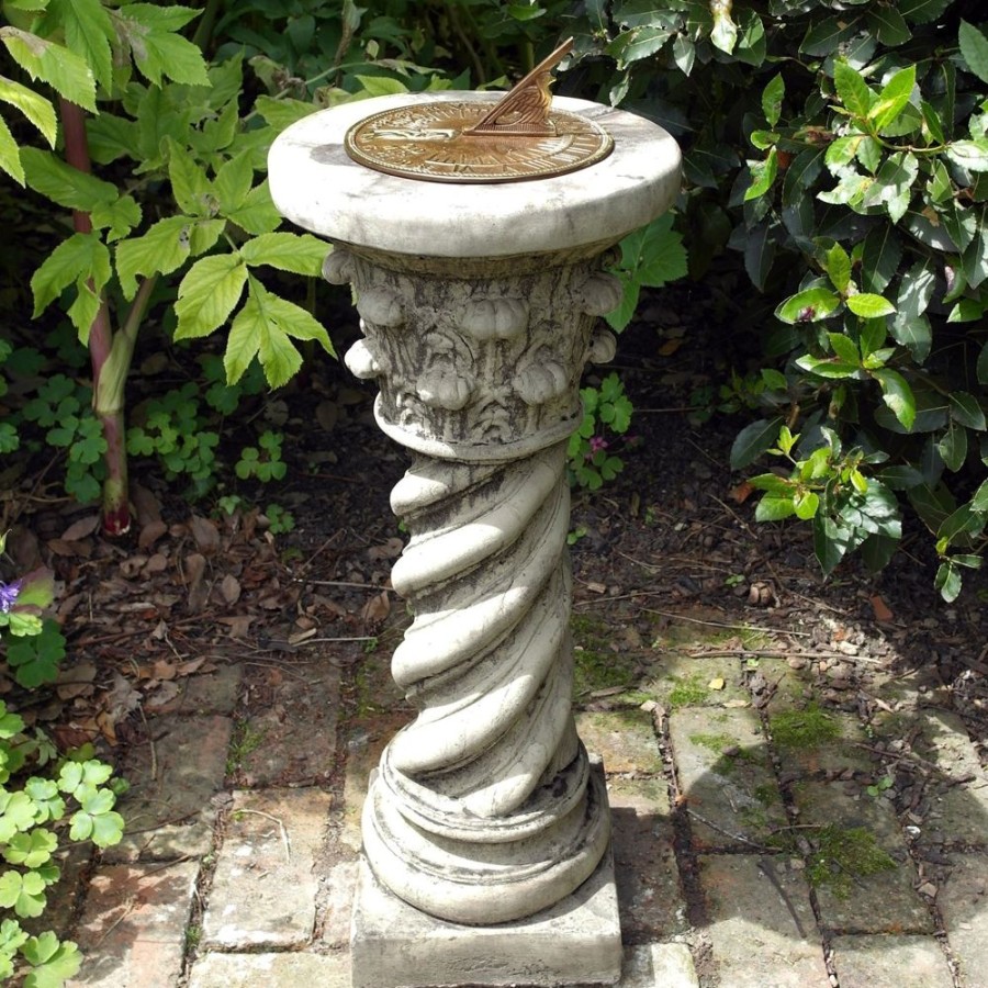 STATUES & SCULPTURES Roman Aged Brass Stone Garden Sundial Wholesale