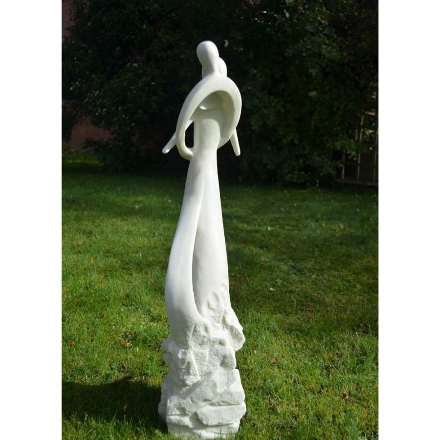 STATUES & SCULPTURES Embracing Lovers Modern Poly Resin Garden Statue Best