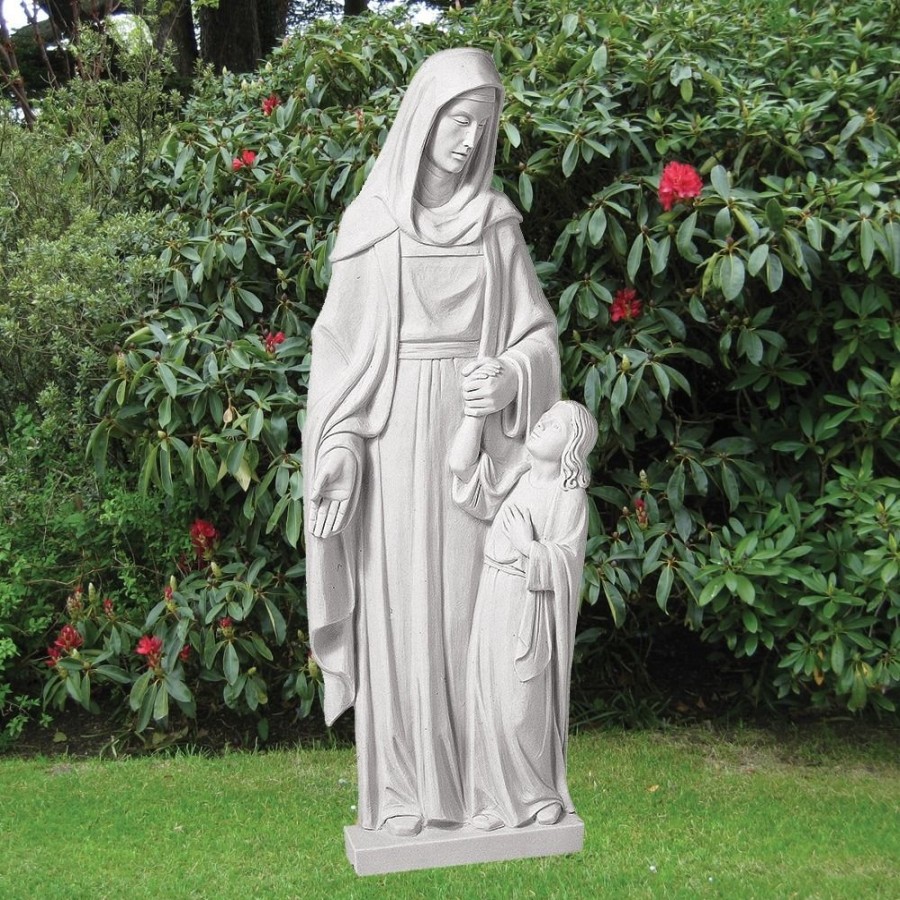 STATUES & SCULPTURES Saint Anna 110Cm Marble Resin Garden Statue Best