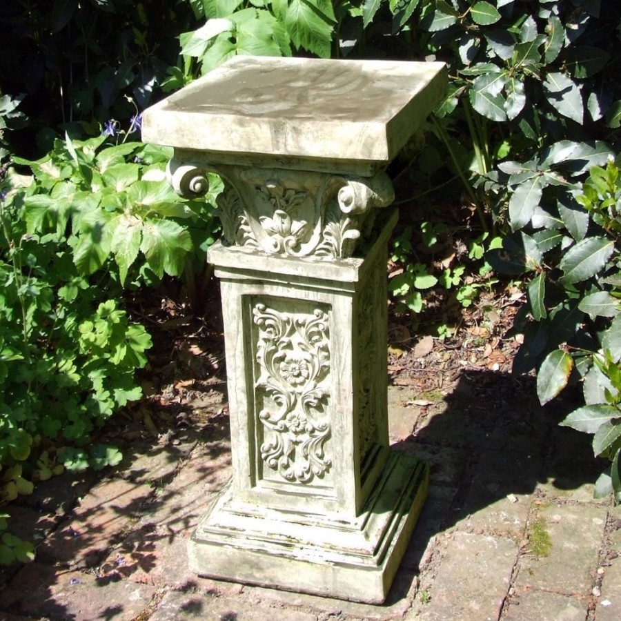 STATUES & SCULPTURES Rocco Column Stone Garden Pedestal Best