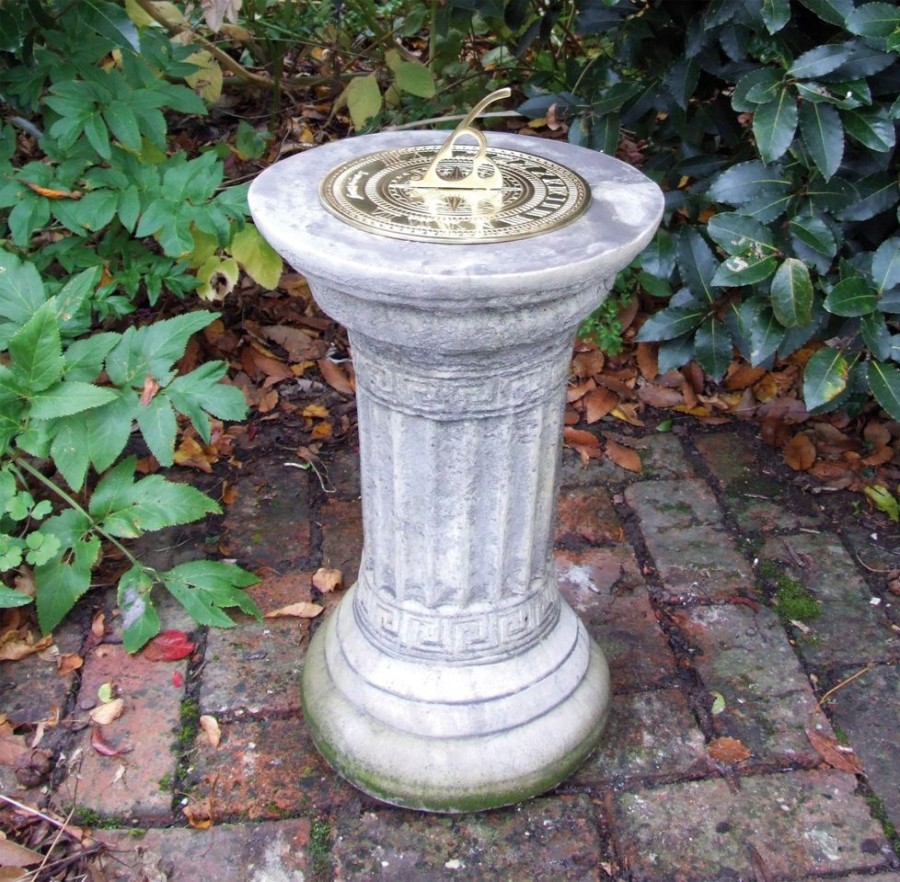 STATUES & SCULPTURES Classical Brass Stone Garden Sundial Best