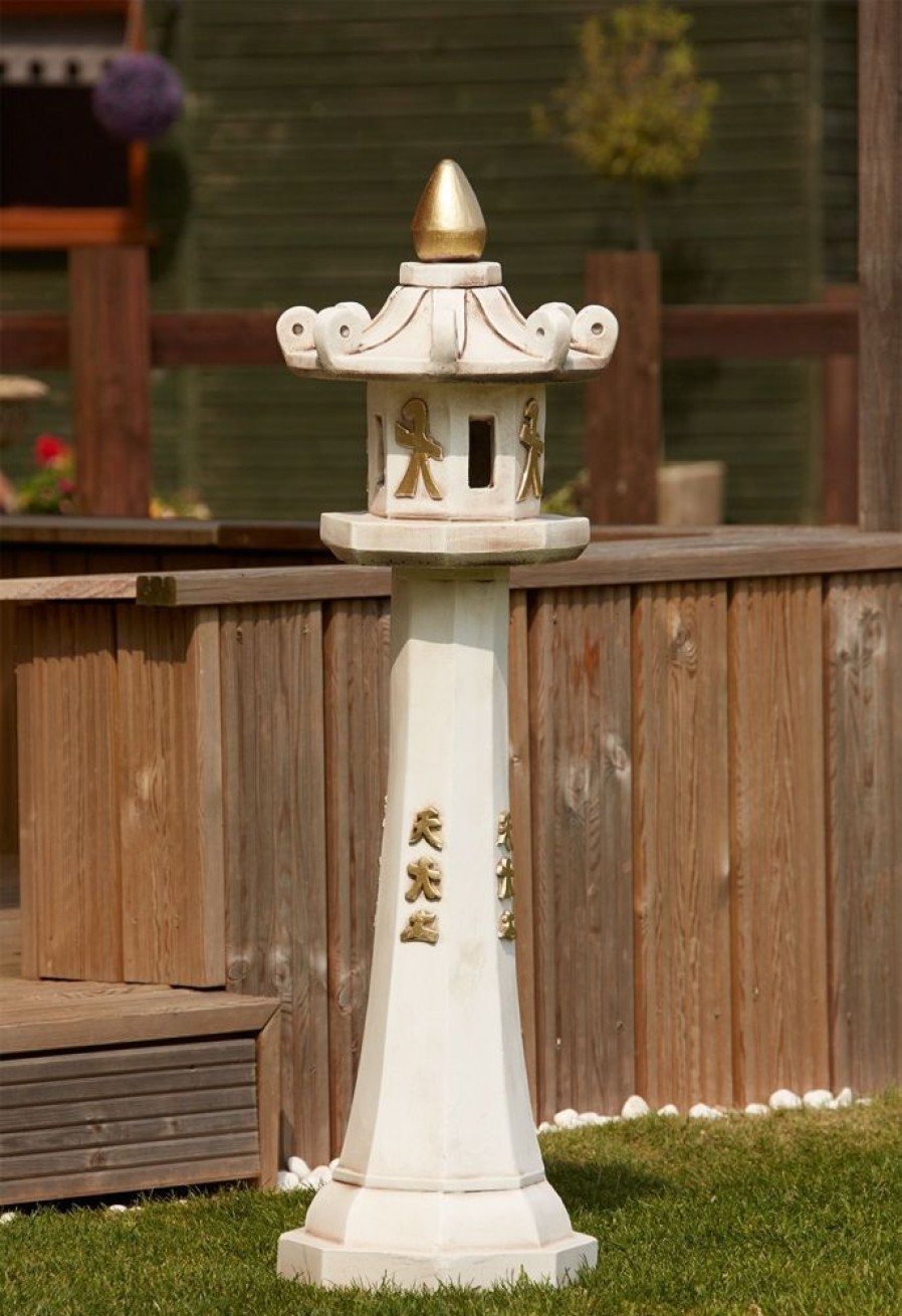 STATUES & SCULPTURES Grand Japanese Pagoda Stone Garden Ornament Clearance