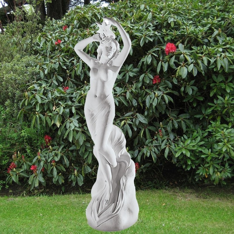 STATUES & SCULPTURES Venus Of Sea 87Cm Marble Resin Garden Statue New