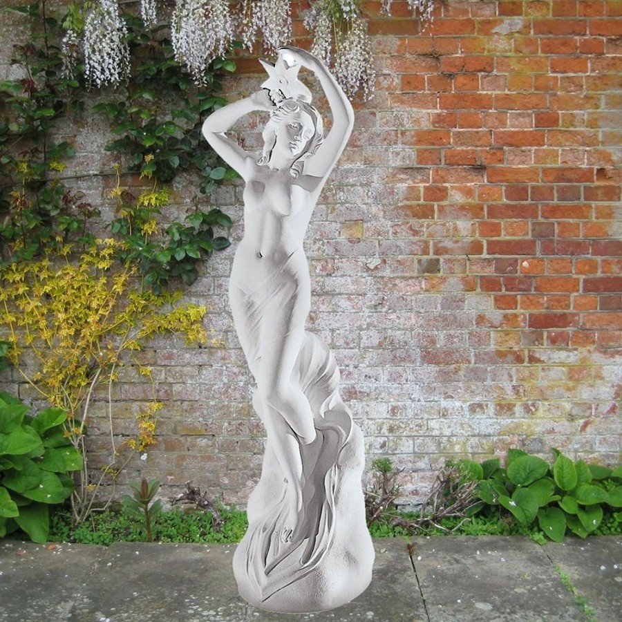 STATUES & SCULPTURES Venus Of Sea 87Cm Marble Resin Garden Statue New