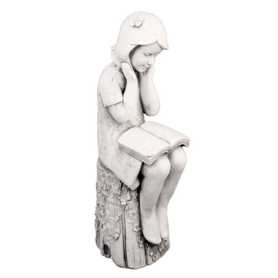 STATUES & SCULPTURES Summer Reading Girl 86Cm Stone Resin Garden Statue Wholesale