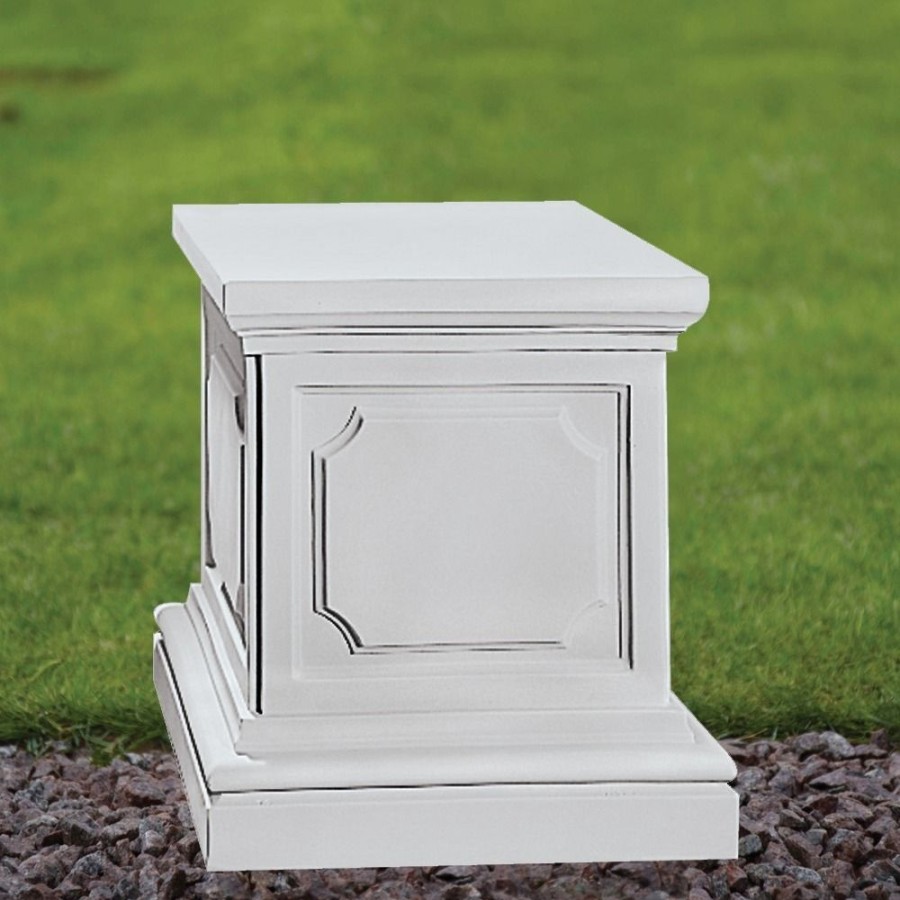 STATUES & SCULPTURES Plain 45Cm Marble Resin Garden Pedestal New