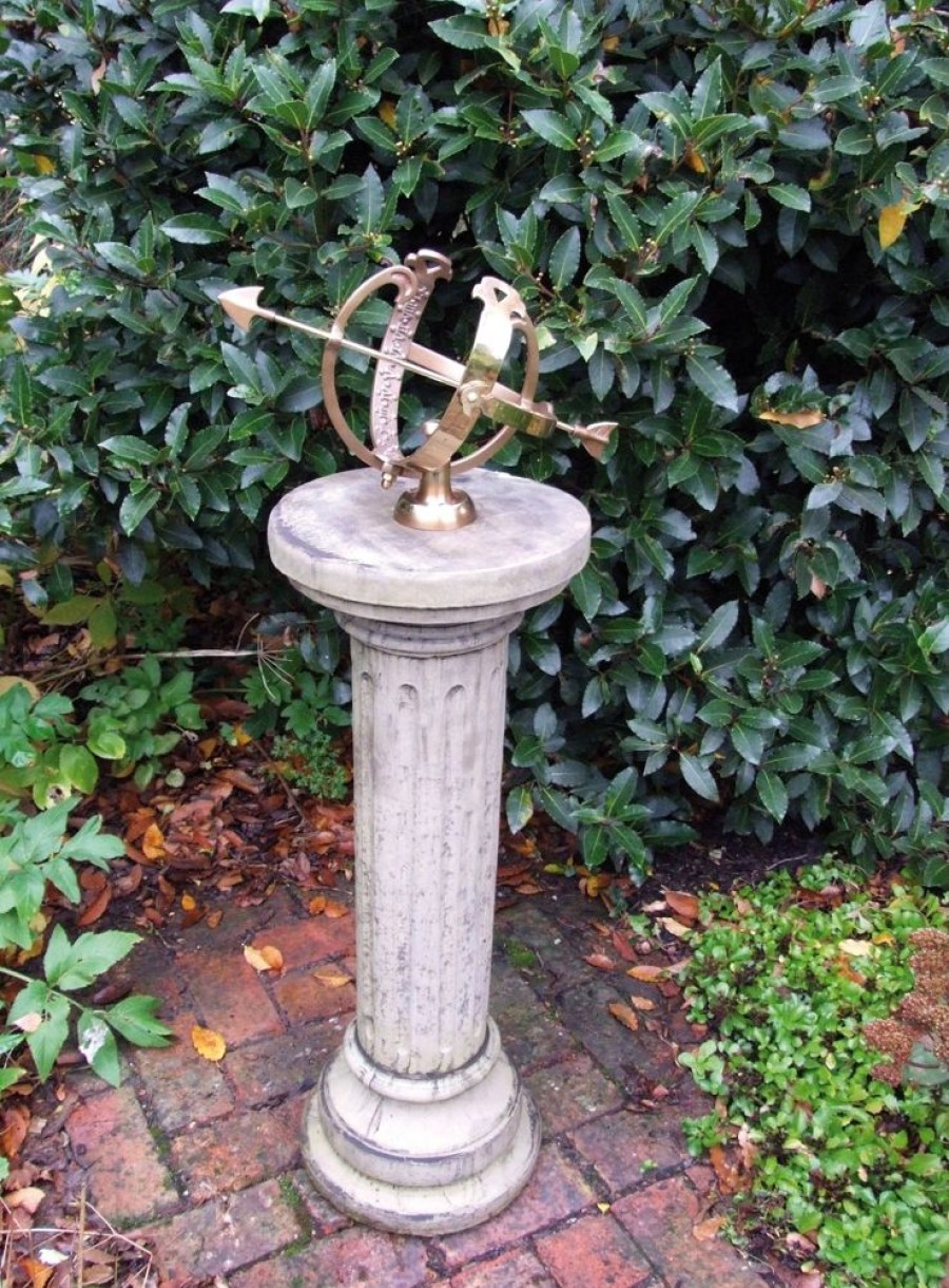 STATUES & SCULPTURES Brighton Armillary 105Cm Stone Garden Sundial Best