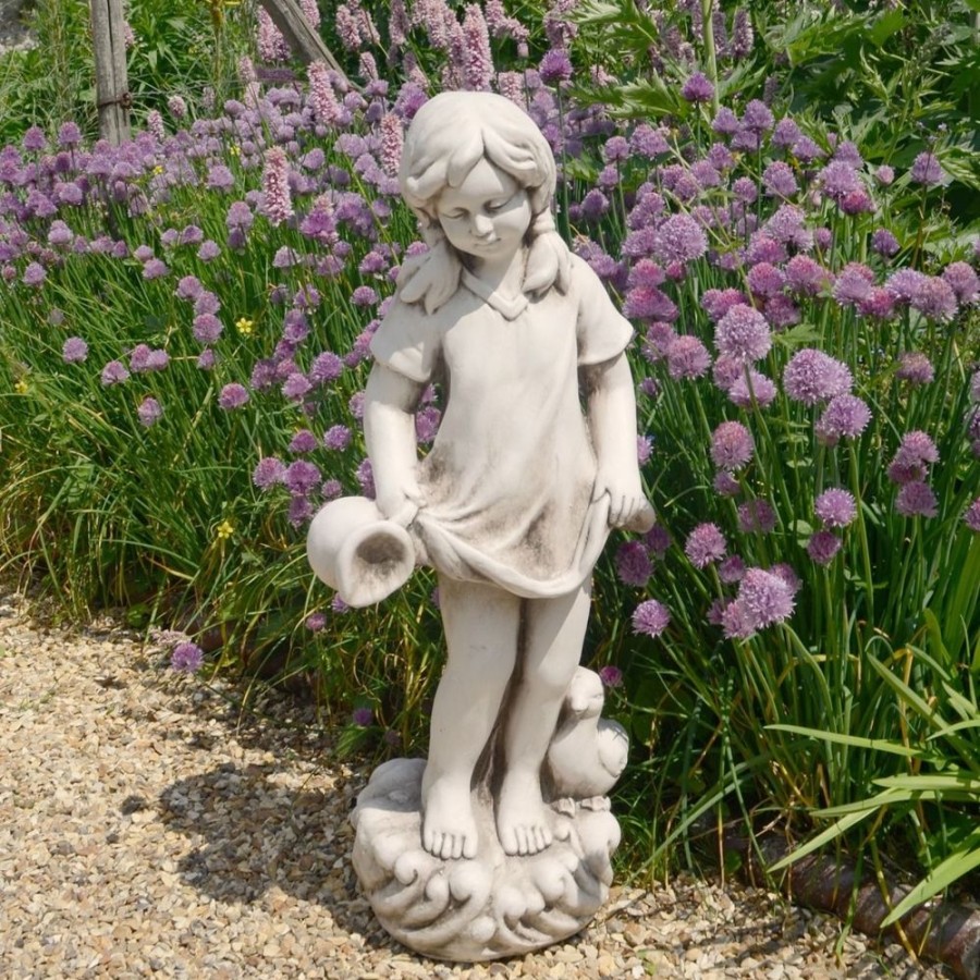 STATUES & SCULPTURES Summer Love Boy & Girl Stone Resin Garden Statues Online