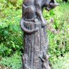 STATUES & SCULPTURES Cat & Mouse Bronze Resin Garden Ornament Clearance