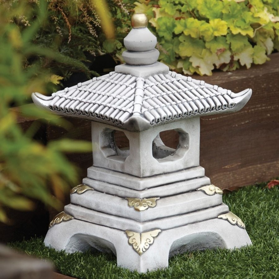 STATUES & SCULPTURES One Tier Japanese Pagoda Stone Garden Ornament New