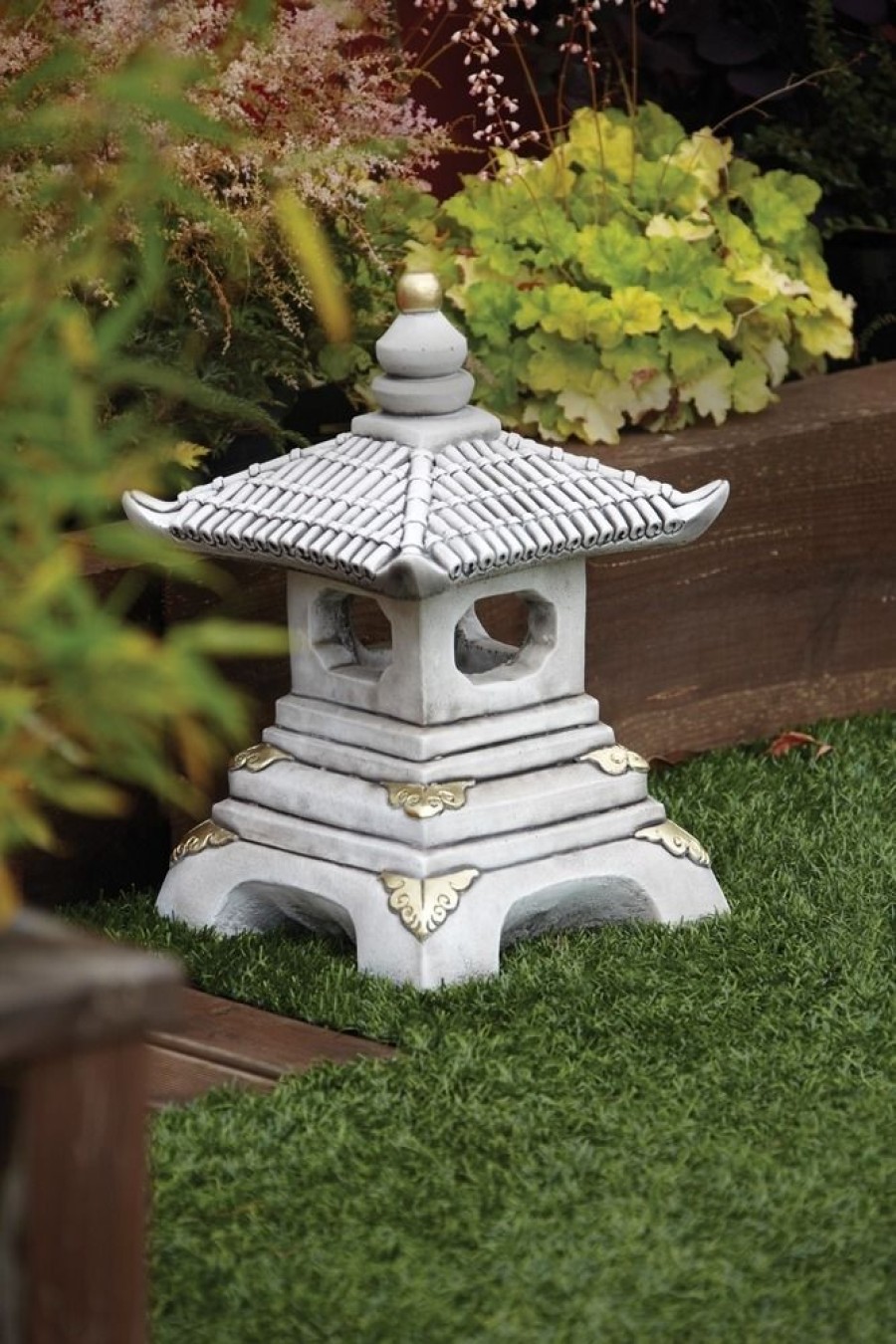 STATUES & SCULPTURES One Tier Japanese Pagoda Stone Garden Ornament New