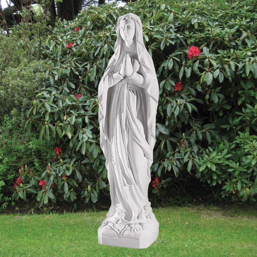 STATUES & SCULPTURES Our Lady Of Lourdes 106Cm Marble Resin Garden Statue Best