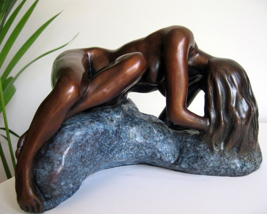 STATUES & SCULPTURES Gaia Figurine Bronze Indoor Sculpture Hot