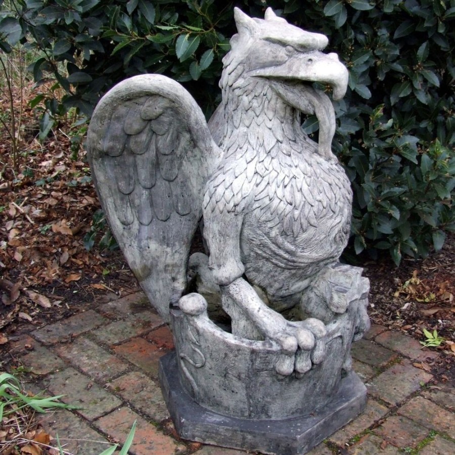 STATUES & SCULPTURES Heraldic Griffin Stone Garden Statue Wholesale