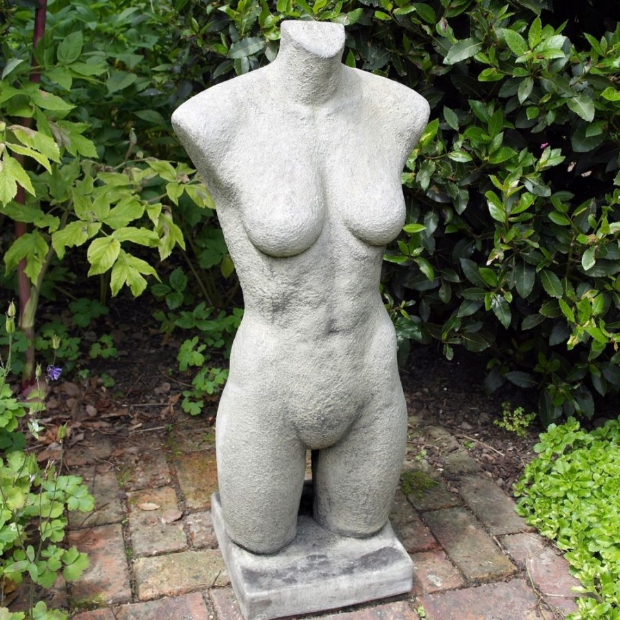 STATUES & SCULPTURES Female Torso Modern Stone Garden Ornament Hot