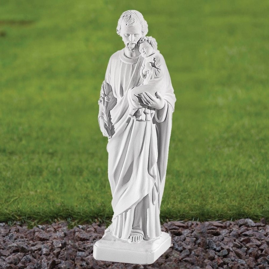 STATUES & SCULPTURES St. Joseph 46Cm Marble Resin Garden Statue Best