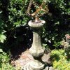 STATUES & SCULPTURES Pedestal Grand Armillary Stone Garden Sundial Hot