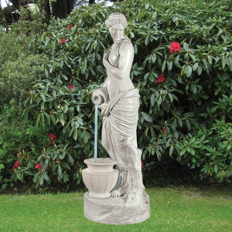 STATUES & SCULPTURES Jug Lady 175Cm Marble Resin Statue Water Feature Hot