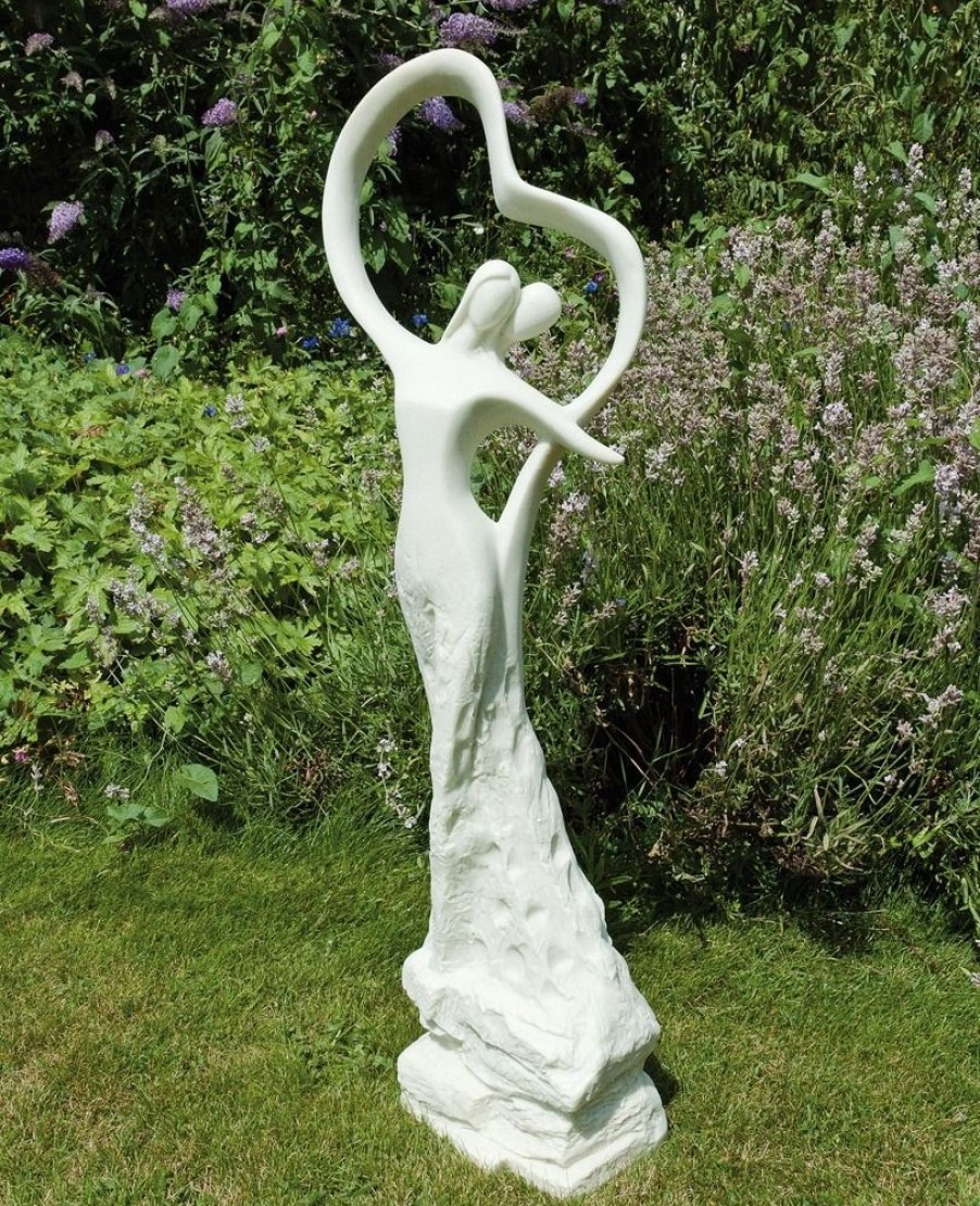 STATUES & SCULPTURES Love & Dancing Modern Poly Resin Garden Statue New