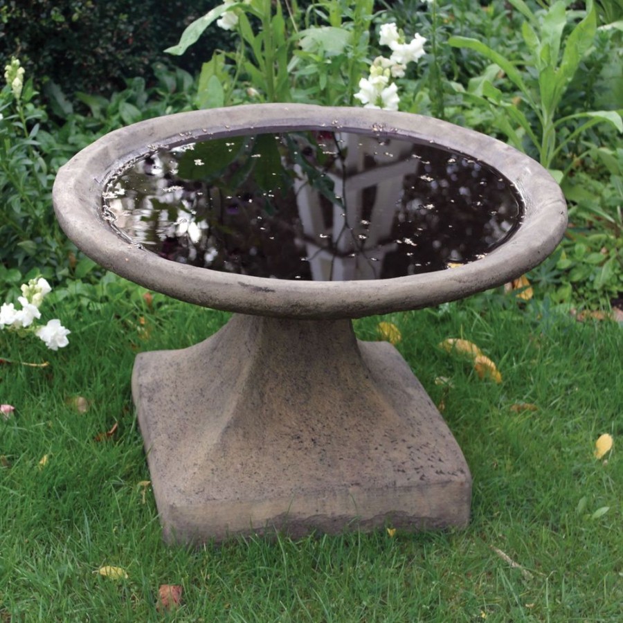 STATUES & SCULPTURES Rutland Modern Stone Garden Bird Bath Hot