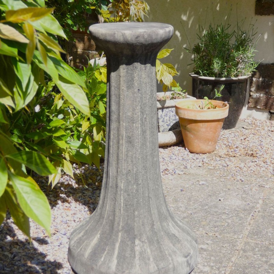 STATUES & SCULPTURES Fluted Column Stone Garden Pedestal Wholesale