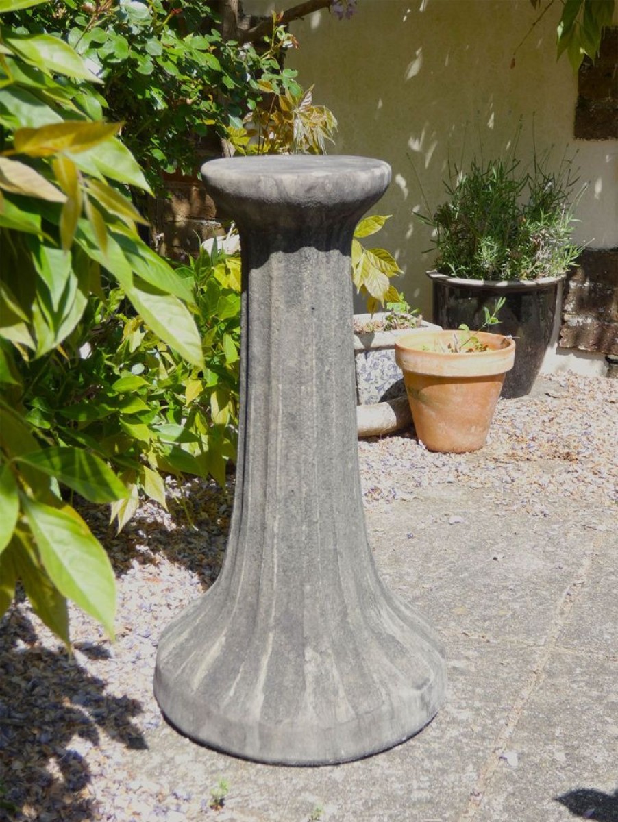 STATUES & SCULPTURES Fluted Column Stone Garden Pedestal Wholesale