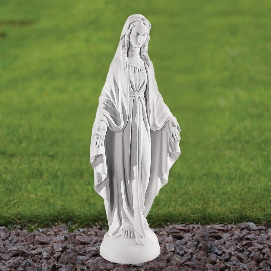 STATUES & SCULPTURES Virgin Mary 42Cm Marble Resin Garden Statue Hot